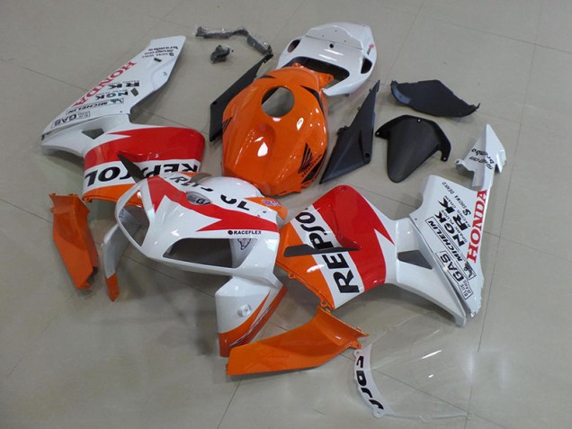 Honda CBR 600 RR 05-06 Motorrad Verkleidungen - Orange Weiß Repsol Kaufen Honda CBR 600 RR 05-06 Motorrad Verkleidungen - Orange Weiß Repsol Kaufen