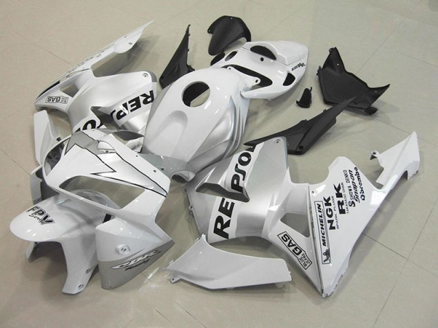 Honda CBR 600 RR 05-06 Motorrad Verkleidungen - Repsol Weiß Silber Kaufen Honda CBR 600 RR 05-06 Motorrad Verkleidungen - Repsol Weiß Silber Kaufen