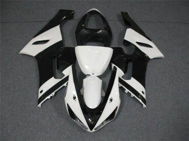 Kawasaki ZX6R 05-06 Motorrad Verkleidung - Schwarz Weiß Kaufen