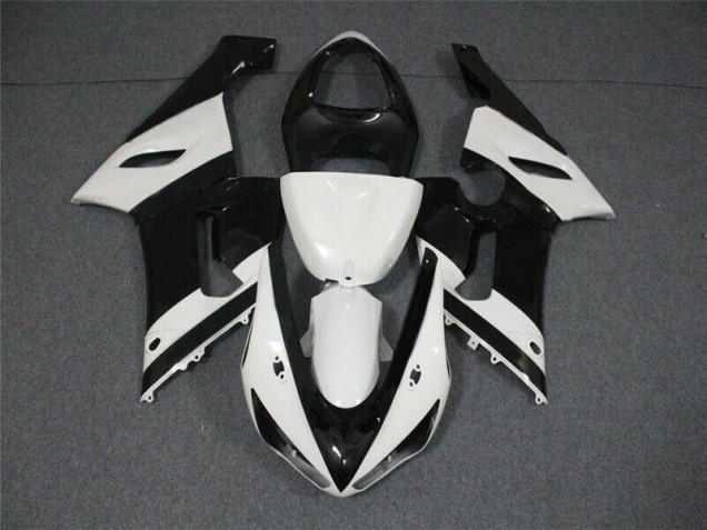 Kawasaki ZX6R 05-06 Motorrad Verkleidung - Schwarz Weiß Kaufen Kawasaki ZX6R 05-06 Motorrad Verkleidung - Schwarz Weiß Kaufen