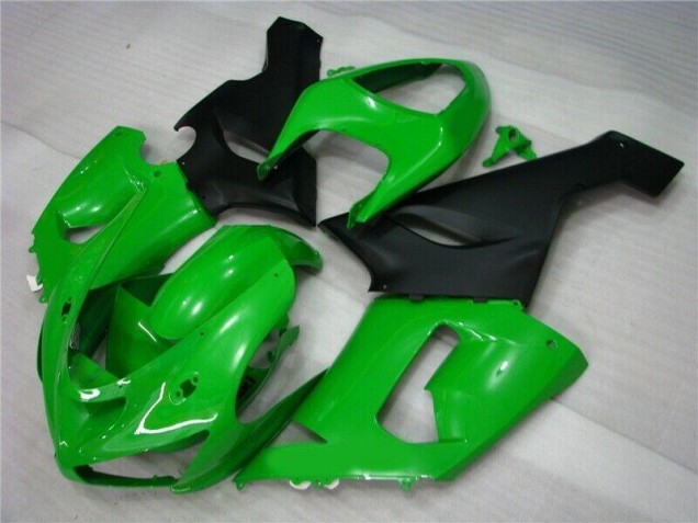 Kawasaki ZX6R 05-06 Motorrad Verkleidungen - Grün Matt schwarz Kaufen Kawasaki ZX6R 05-06 Motorrad Verkleidungen - Grün Matt schwarz Kaufen