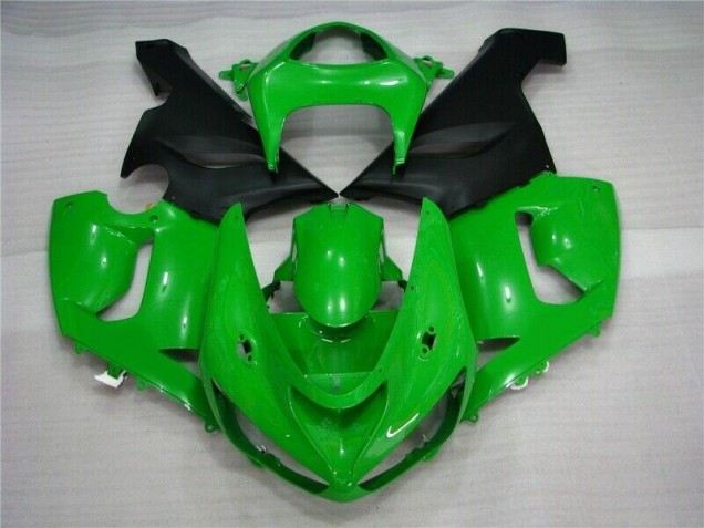 Kawasaki ZX6R 05-06 Motorrad Verkleidungen - Grün Matt schwarz Kaufen Kawasaki ZX6R 05-06 Motorrad Verkleidungen - Grün Matt schwarz Kaufen