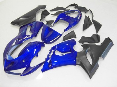 Kawasaki ZX6R 05-06 Motorrad Verkleidung - Blau Schwarz Kaufen