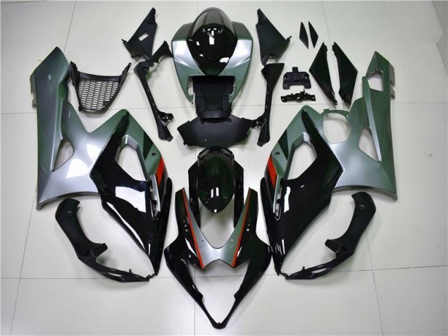 Suzuki GSXR 1000 K5 05-06 Motorrad Verkleidungen - Schwarz Silber Kaufen Suzuki GSXR 1000 K5 05-06 Motorrad Verkleidungen - Schwarz Silber Kaufen