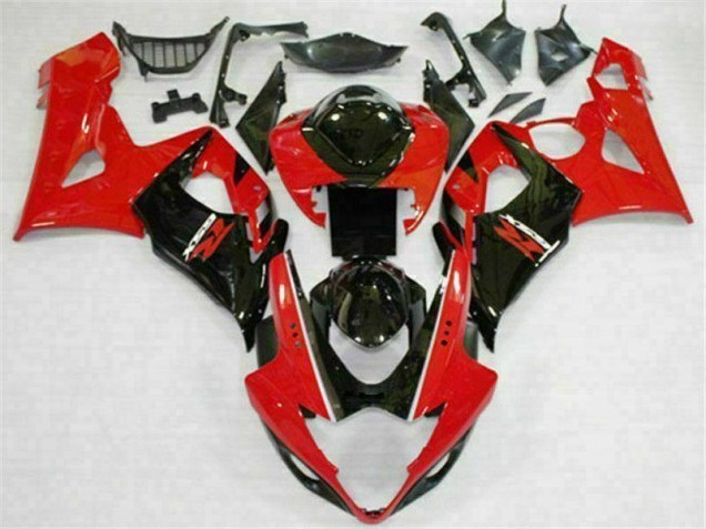 Suzuki GSXR 1000 K5 05-06 Motorrad Verkleidungen - Rot Schwarz Kaufen Suzuki GSXR 1000 K5 05-06 Motorrad Verkleidungen - Rot Schwarz Kaufen