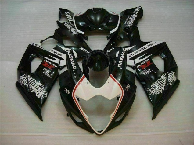 Suzuki GSXR 1000 K5 05-06 Motorrad Verkleidung - Weiß Schwarz Kaufen Suzuki GSXR 1000 K5 05-06 Motorrad Verkleidung - Weiß Schwarz Kaufen