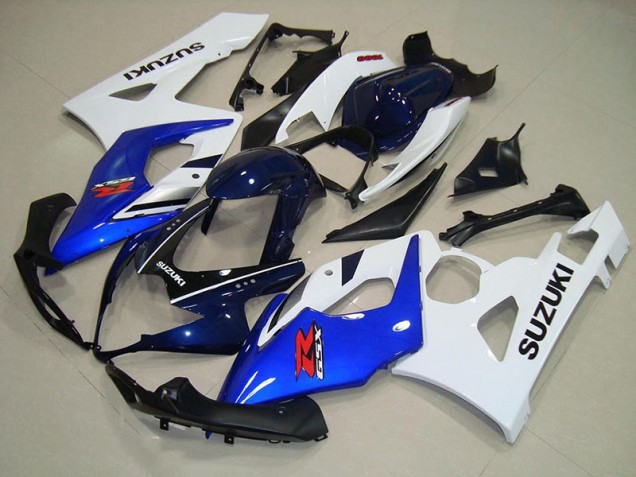 Suzuki GSXR 1000 K5 05-06 Motorrad Verkleidungen - Blau Weiß Schwarz Kaufen Suzuki GSXR 1000 K5 05-06 Motorrad Verkleidungen - Blau Weiß Schwarz Kaufen