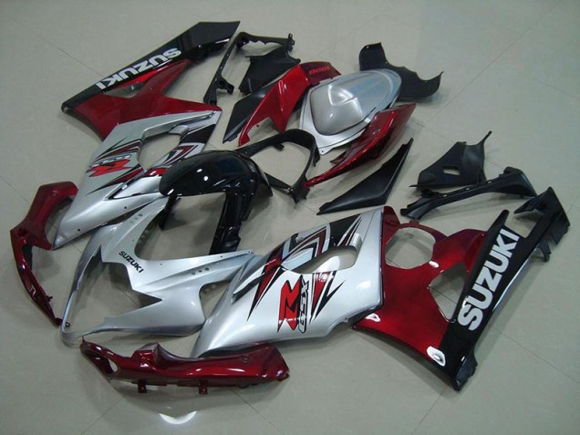 Suzuki GSXR 1000 K5 05-06 Motorrad Verkleidungen - Silber Rot Kaufen Suzuki GSXR 1000 K5 05-06 Motorrad Verkleidungen - Silber Rot Kaufen