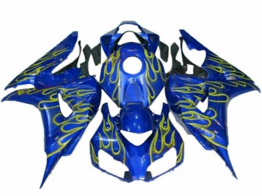 Honda CBR 1000 RR 06-07 Motorrad Verkleidungen - Gelb Flamme Blau Kaufen