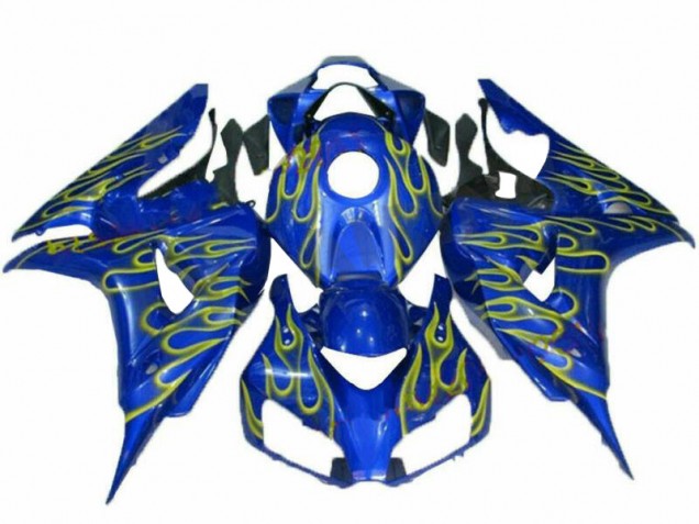 Honda CBR 1000 RR 06-07 Motorrad Verkleidungen - Gelb Flamme Blau Kaufen Honda CBR 1000 RR 06-07 Motorrad Verkleidungen - Gelb Flamme Blau Kaufen