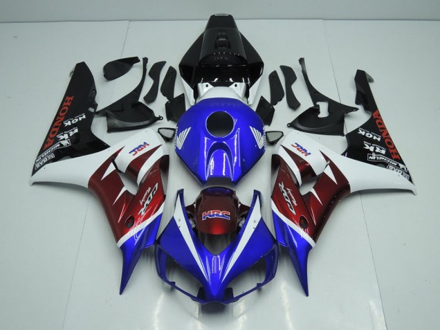 Honda CBR 1000 RR 06-07 Motorrad Verkleidungen - Burgunderrot und Blau Kaufen