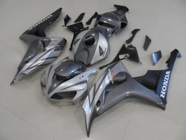 Honda CBR 1000 RR 06-07 Motorrad Verkleidungen - Graues Silber und Matt schwarz Kaufen Honda CBR 1000 RR 06-07 Motorrad Verkleidungen - Graues Silber und Matt schwarz Kaufen