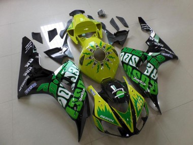 Honda CBR 1000 RR 06-07 Motorrad Verkleidungen - Grün Gelb Rossi Kaufen