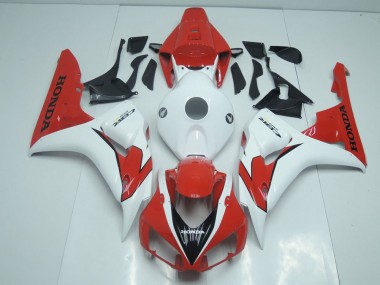 Honda CBR 1000 RR 06-07 Motorrad Verkleidungen - Orange Rot und Weiß Kaufen
