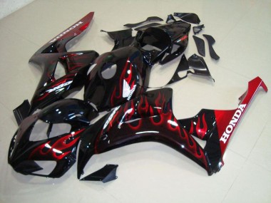 Honda CBR 1000 RR 06-07 Motorrad Verkleidungen - Rot Flamme Kaufen