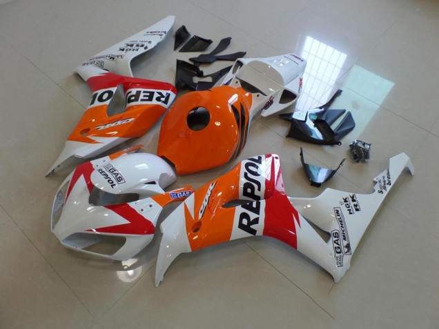 Honda CBR 1000 RR 06-07 Motorrad Verkleidungen - Weiß Und Orange Repsol Kaufen Honda CBR 1000 RR 06-07 Motorrad Verkleidungen - Weiß Und Orange Repsol Kaufen