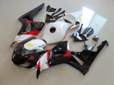 Honda CBR 1000 RR 06-07 Motorrad Verkleidungen - Weiß Schwarz mit Kein Aufkleber Kaufen
