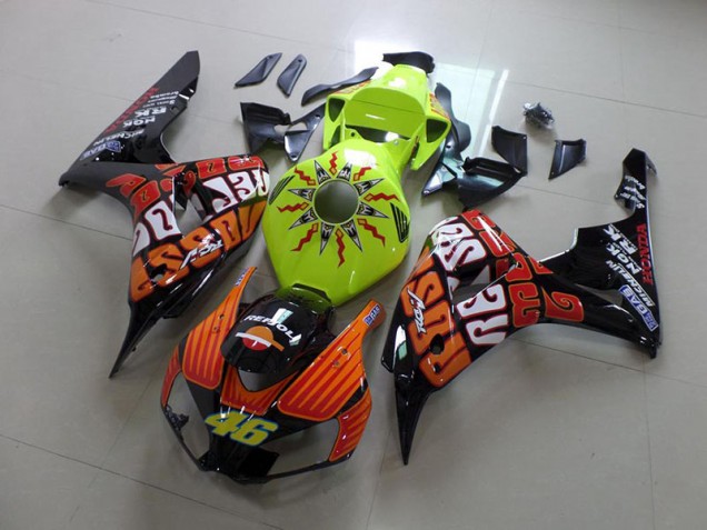 Honda CBR 1000 RR 06-07 Motorrad Verkleidungen - Rossi Fluro Grün Kaufen Honda CBR 1000 RR 06-07 Motorrad Verkleidungen - Rossi Fluro Grün Kaufen