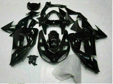 Kawasaki ZX10R 06-07 Motorrad Verkleidungen - Glänzend Schwarz Kaufen