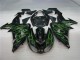 Kawasaki ZX10R 06-07 Motorrad Verkleidungen - Schwarze Grüne Flamme Kaufen Kawasaki ZX10R 06-07 Motorrad Verkleidungen - Schwarze Grüne Flamme Kaufen