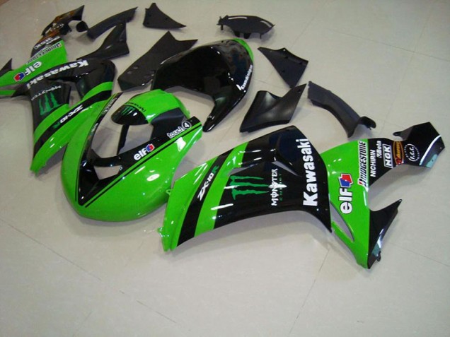 Kawasaki ZX10R 06-07 Motorrad Verkleidungen - Grünes Monsterrennen Kaufen Kawasaki ZX10R 06-07 Motorrad Verkleidungen - Grünes Monsterrennen Kaufen