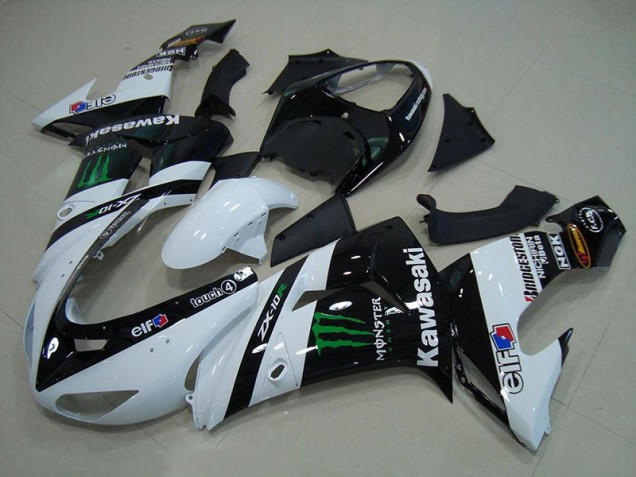 Kawasaki ZX10R 06-07 Motorrad Verkleidungen - Weiß Monster Kaufen Kawasaki ZX10R 06-07 Motorrad Verkleidungen - Weiß Monster Kaufen