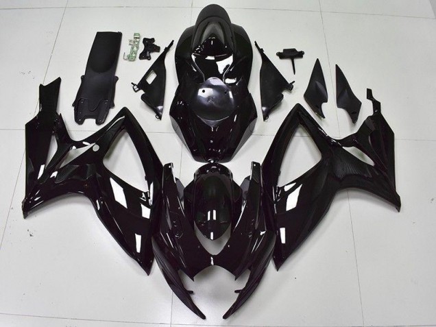Suzuki GSXR 600 / 750 K6 06-07 Motorrad Verkleidungen - Glänzend Schwarz Kaufen Suzuki GSXR 600 / 750 K6 06-07 Motorrad Verkleidungen - Glänzend Schwarz Kaufen