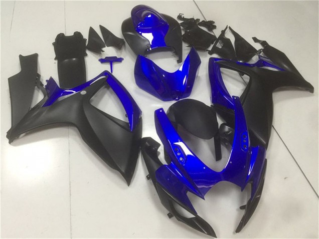 Suzuki GSXR 600 / 750 K6 06-07 Motorrad Verkleidungen - Schwarz Blau Kaufen Suzuki GSXR 600 / 750 K6 06-07 Motorrad Verkleidungen - Schwarz Blau Kaufen