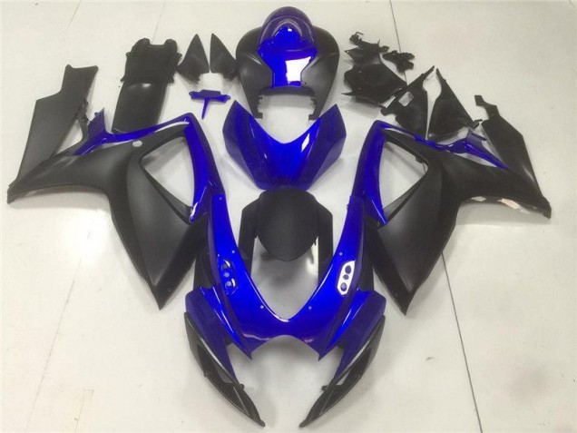 Suzuki GSXR 600 / 750 K6 06-07 Motorrad Verkleidungen - Schwarz Blau Kaufen Suzuki GSXR 600 / 750 K6 06-07 Motorrad Verkleidungen - Schwarz Blau Kaufen