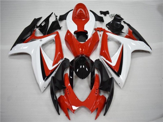 Suzuki GSXR 600 / 750 K6 06-07 Motorrad Verkleidungen - Rot Schwarz Kaufen