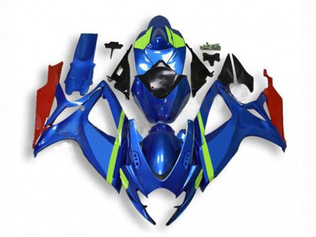 Suzuki GSXR 600 / 750 K6 06-07 Motorrad Vollverkleidung - Blau Kaufen Suzuki GSXR 600 / 750 K6 06-07 Motorrad Vollverkleidung - Blau Kaufen
