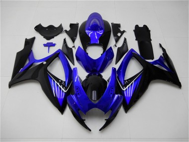 Suzuki GSXR 600 / 750 K6 06-07 Motorrad Verkleidungen & Plastik - Blau Schwarz Kaufen