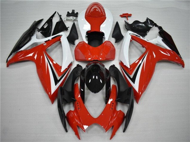 Suzuki GSXR 600 / 750 K6 06-07 Motorrad Vollverkleidung - Rot Schwarz Kaufen Suzuki GSXR 600 / 750 K6 06-07 Motorrad Vollverkleidung - Rot Schwarz Kaufen