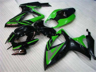 Suzuki GSXR 600 / 750 K6 06-07 Motorrad Verkleidungen - Grün Schwarz Kaufen