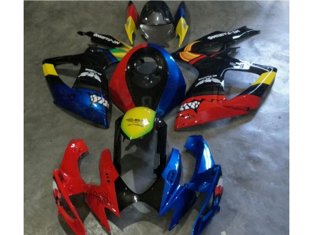 Suzuki GSXR 600 / 750 K6 06-07 Motorrad Verkleidungen - Rot Blau Kaufen Suzuki GSXR 600 / 750 K6 06-07 Motorrad Verkleidungen - Rot Blau Kaufen
