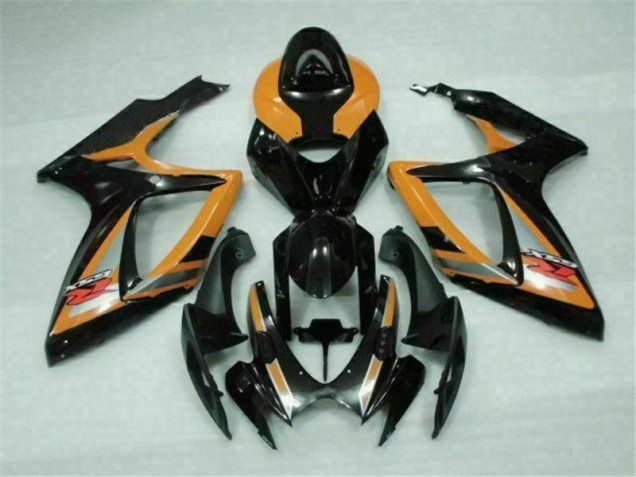 Suzuki GSXR 600 / 750 K6 06-07 Motorrad Verkleidungen - Schwarz Orange Kaufen Suzuki GSXR 600 / 750 K6 06-07 Motorrad Verkleidungen - Schwarz Orange Kaufen