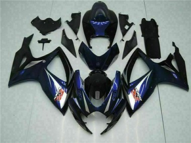 Suzuki GSXR 600 / 750 K6 06-07 Motorrad Vollverkleidung - Schwarz Blau Kaufen