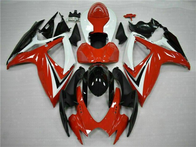 Suzuki GSXR 600 / 750 K6 06-07 Motorrad Verkleidung - Rot Weiß Kaufen Suzuki GSXR 600 / 750 K6 06-07 Motorrad Verkleidung - Rot Weiß Kaufen
