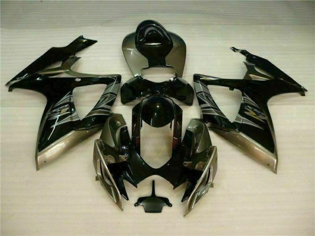 Suzuki GSXR 600 / 750 K6 06-07 Motorrad Verkleidungen - Schwarz Grau Kaufen Suzuki GSXR 600 / 750 K6 06-07 Motorrad Verkleidungen - Schwarz Grau Kaufen