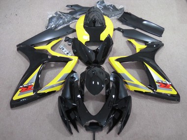 Suzuki GSXR 600 K6 06-07 Motorrad Verkleidungen - Schwarz Gelb Kaufen