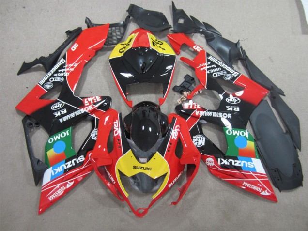 Suzuki GSXR 600 K6 06-07 Motorrad Verkleidungen - Schwarz Rot Gelb Jomo Kaufen Suzuki GSXR 600 K6 06-07 Motorrad Verkleidungen - Schwarz Rot Gelb Jomo Kaufen