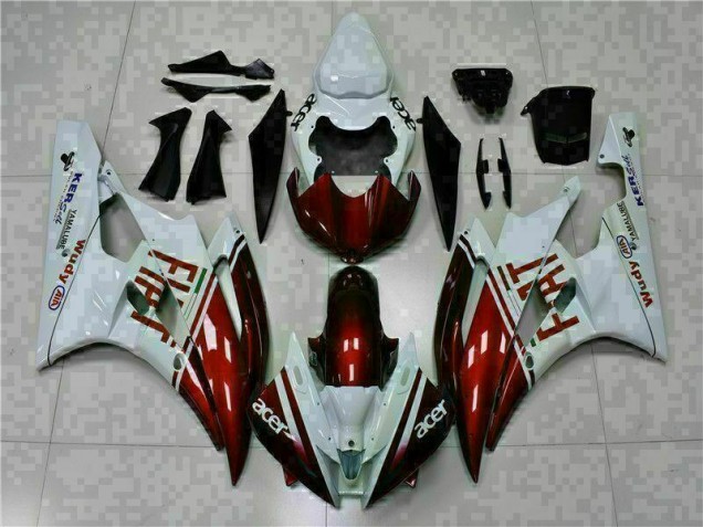 Yamaha R6 06-07 Motorrad Verkleidungen - Braun Weiß Kaufen Yamaha R6 06-07 Motorrad Verkleidungen - Braun Weiß Kaufen