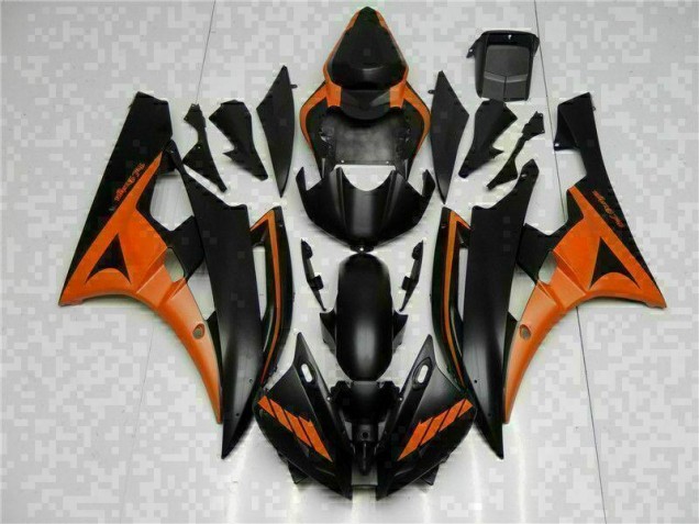 Yamaha R6 06-07 Motorrad Verkleidungen - Orange Schwarz Kaufen Yamaha R6 06-07 Motorrad Verkleidungen - Orange Schwarz Kaufen