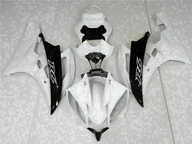 Yamaha R6 06-07 Motorrad Verkleidungen & Plastik - Weiß Schwarz Kaufen Yamaha R6 06-07 Motorrad Verkleidungen & Plastik - Weiß Schwarz Kaufen