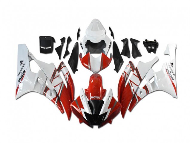 Yamaha R6 06-07 Motorrad Verkleidungen Komplett Sets - Rot Weiß Kaufen Yamaha R6 06-07 Motorrad Verkleidungen Komplett Sets - Rot Weiß Kaufen