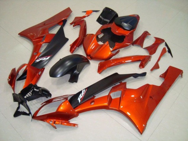Yamaha R6 06-07 Motorrad Verkleidung - Orange Matt schwarz Kaufen Yamaha R6 06-07 Motorrad Verkleidung - Orange Matt schwarz Kaufen
