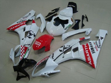 Yamaha R6 06-07 Motorrad Verkleidungen - Weiß Rot Abarth Kaufen