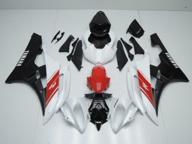 Yamaha R6 06-07 Motorrad Verkleidungen - Weiß Rot Und Matt Schwarz Kaufen