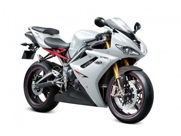 Triumph Daytona 675 Triple 06-08 Motorrad Verkleidungen - Weiß Schwarz Kaufen