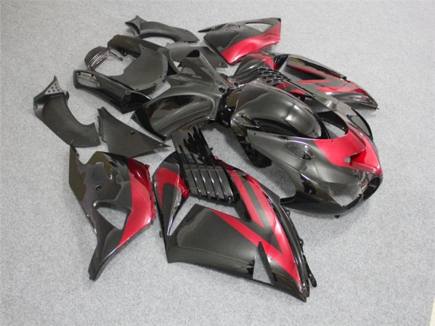Kawasaki ZX14R ZZR 1400 06-11 Motorrad Verkleidung - Schwarz Rot Kaufen Kawasaki ZX14R ZZR 1400 06-11 Motorrad Verkleidung - Schwarz Rot Kaufen